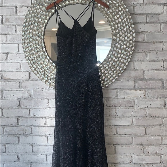 Vintage Ralph Lauren Metallic Mesh Mermaid Dress - Picture 11 of 16